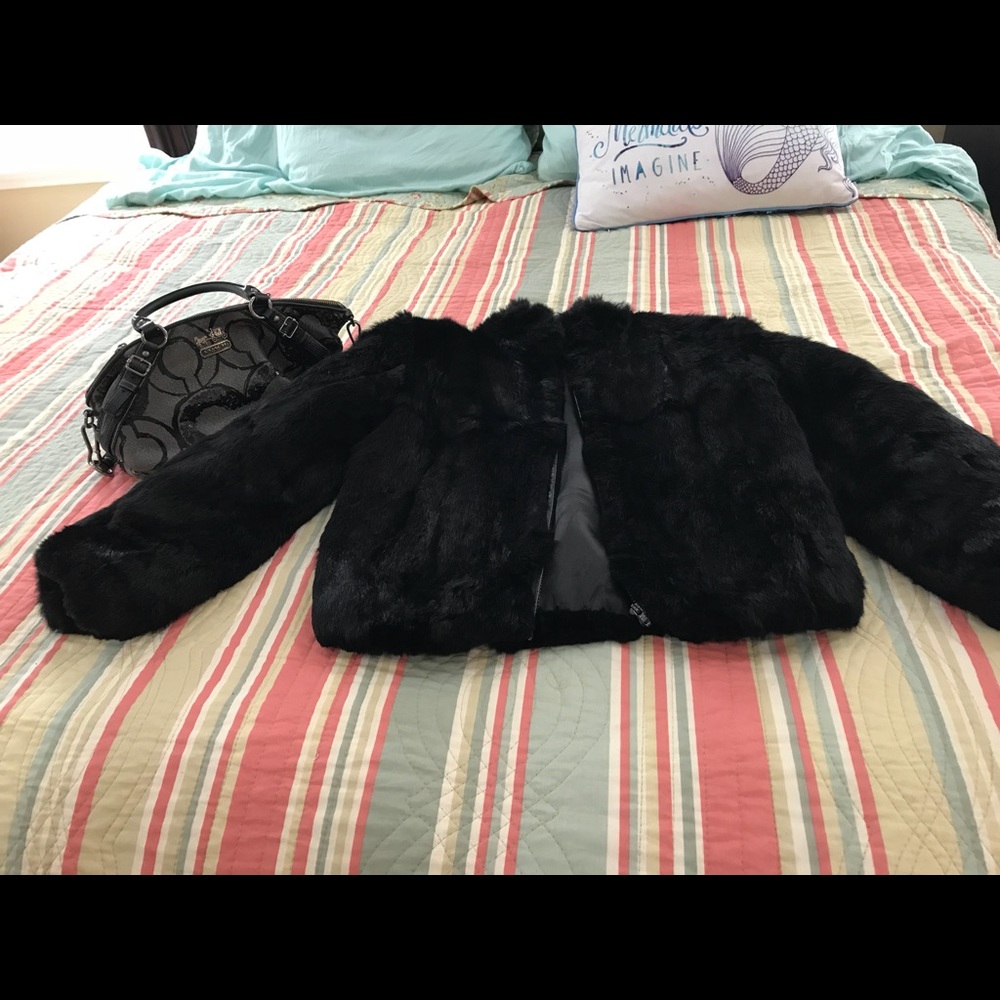 Rabbit fur jacket